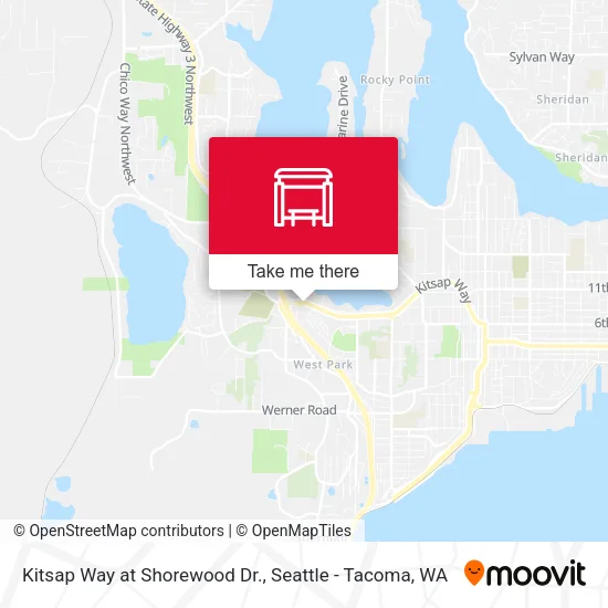 Mapa de Kitsap Way at Shorewood Dr.