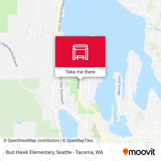 Bud Hawk Elementary map