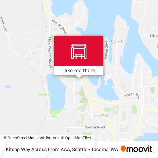 Mapa de Kitsap Way Across From AAA