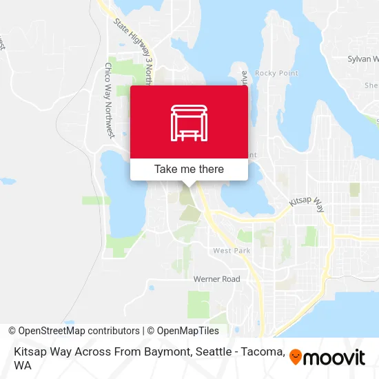 Mapa de Kitsap Way Across From Baymont