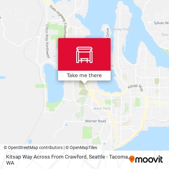 Mapa de Kitsap Way Across From Crawford