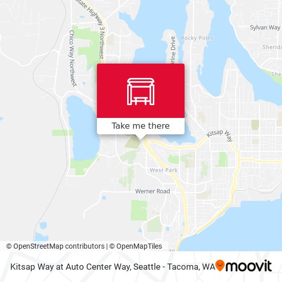 Mapa de Kitsap Way at Auto Center Way