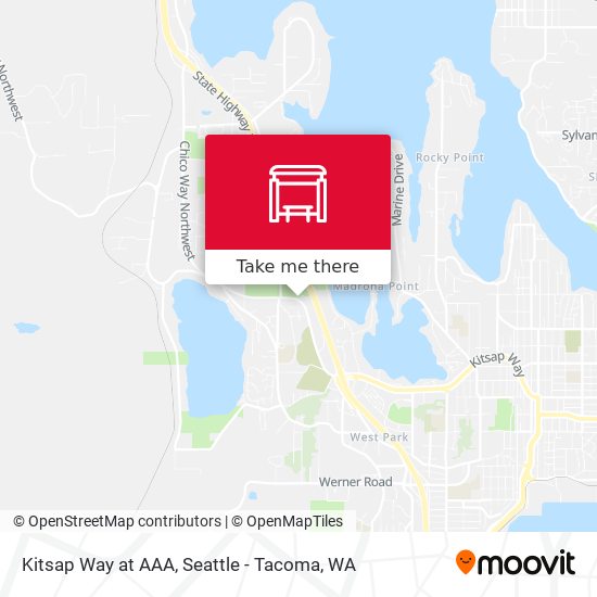 Mapa de Kitsap Way at AAA