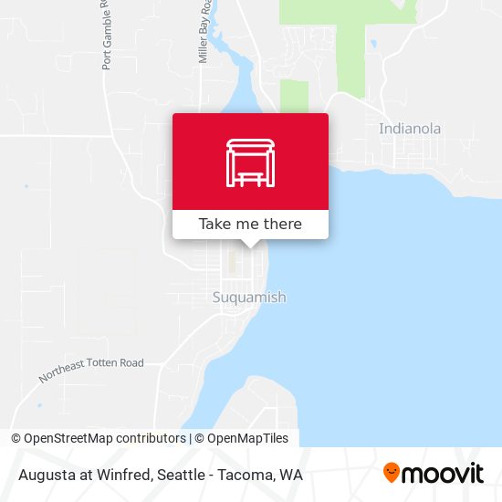 Augusta at Winfred map