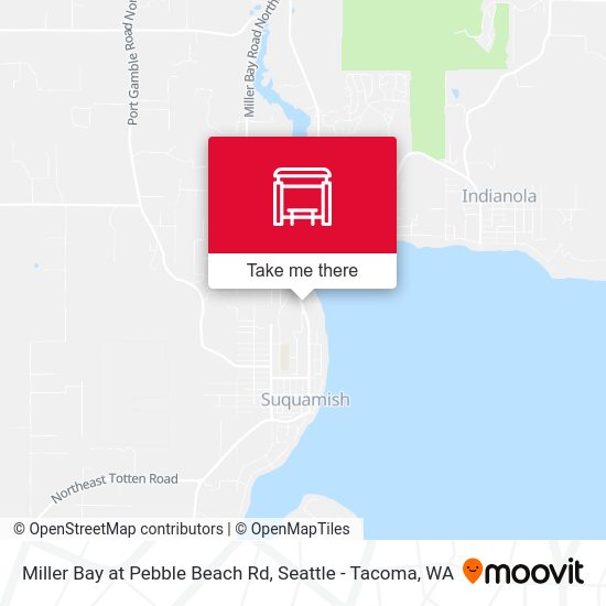 Miller Bay at Pebble Beach Rd map