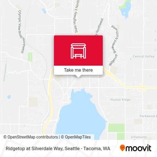 Ridgetop at Silverdale Way map