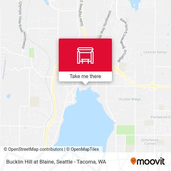 Bucklin Hill at Blaine map