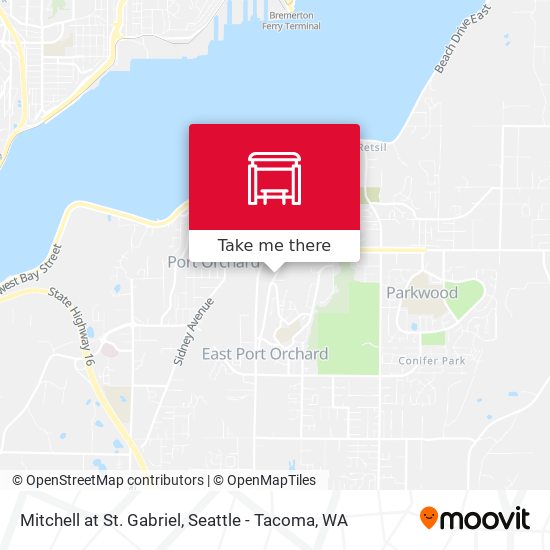 Mitchell at St. Gabriel map