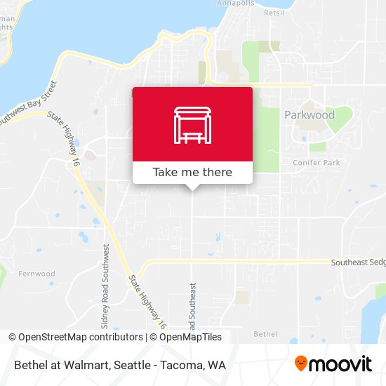 Mapa de Bethel at Walmart