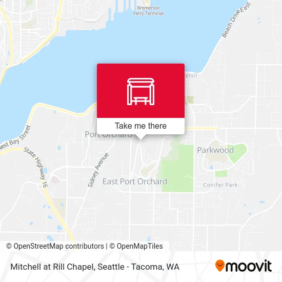 Mitchell at Rill Chapel map