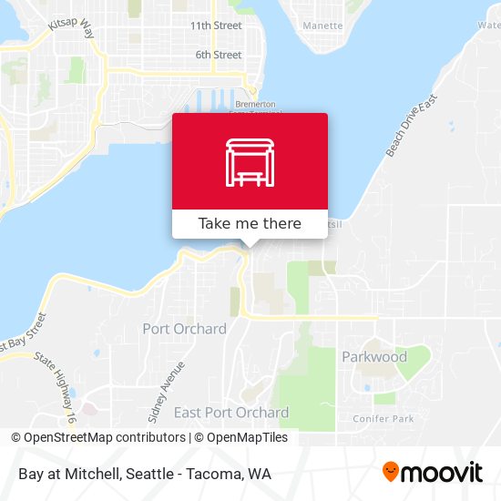 Bay at Mitchell map