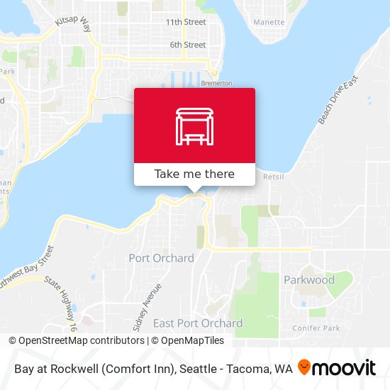 Mapa de Bay at Rockwell (Comfort Inn)