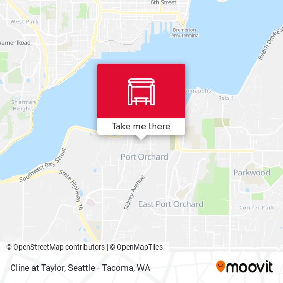 Mapa de Cline at Taylor