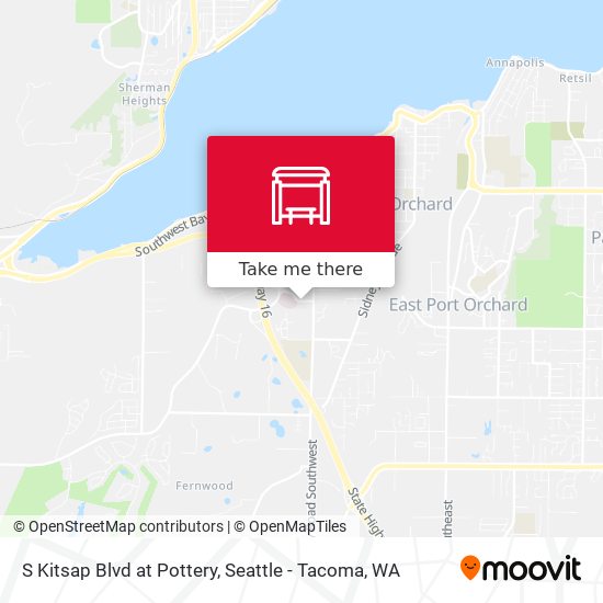 S Kitsap Blvd at Pottery map