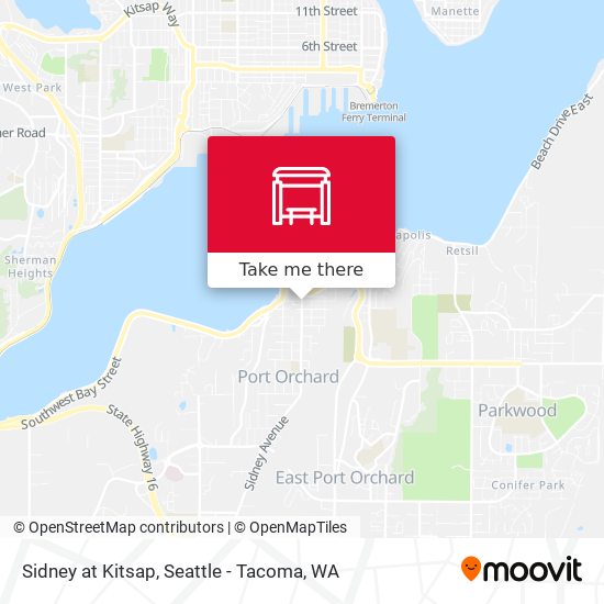 Mapa de Sidney at Kitsap