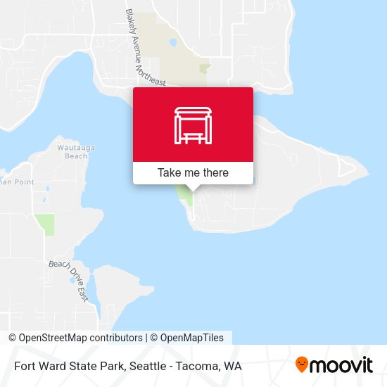 Fort Ward State Park map