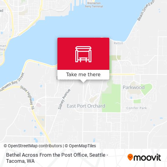 Bethel Across From the Post Office map
