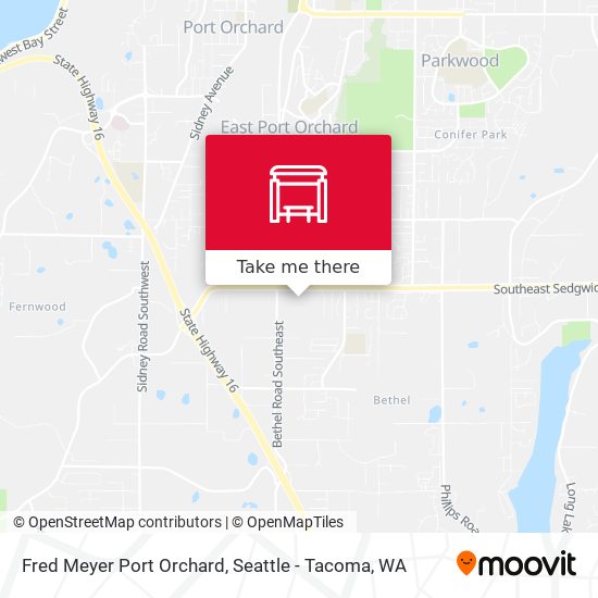 Mapa de Fred Meyer Port Orchard