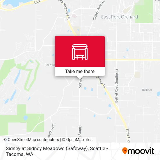 Mapa de Sidney at Sidney Meadows (Safeway)