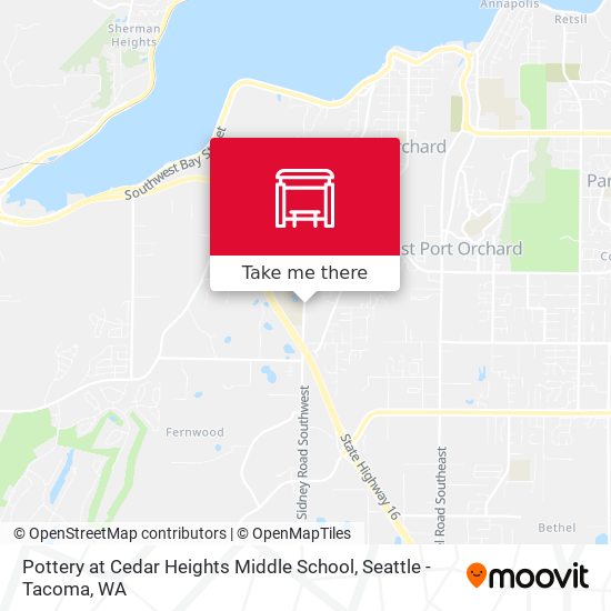 Pottery at Cedar Heights Middle School map