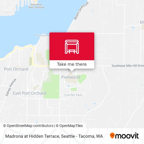 Madrona at Hidden Terrace map