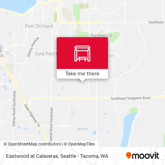 Eastwood at Calaveras map