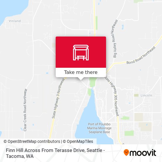 Mapa de Finn Hill Across From Terasse Drive