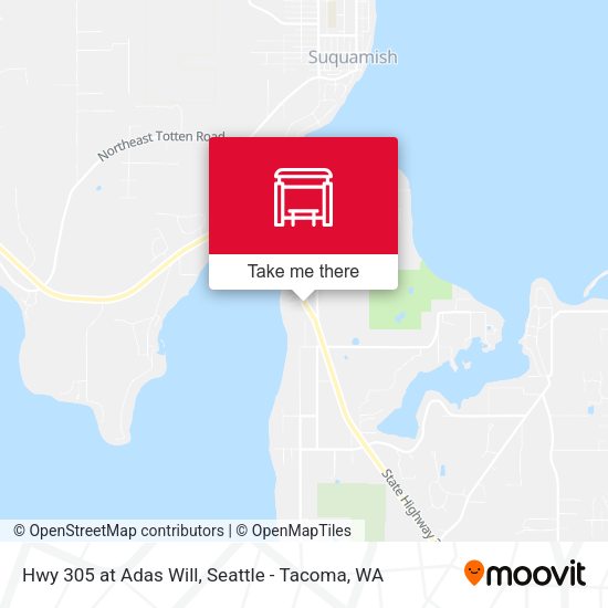 Hwy 305 at Adas Will map