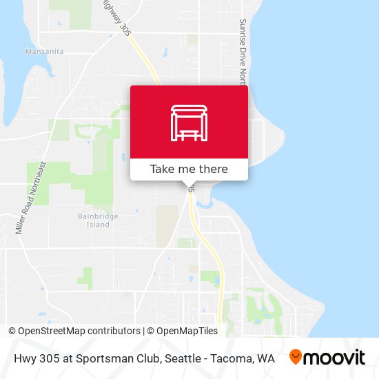 Hwy 305 at Sportsman Club map