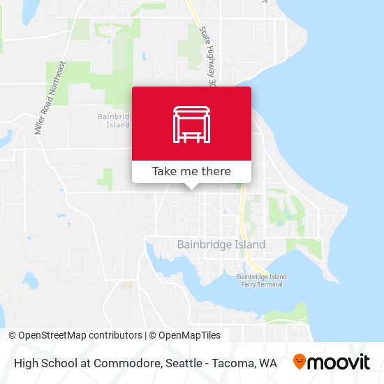 High School at Commodore map