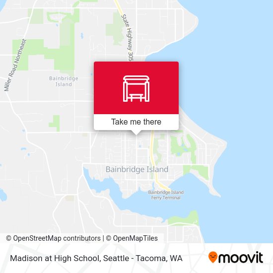 Madison at High School map