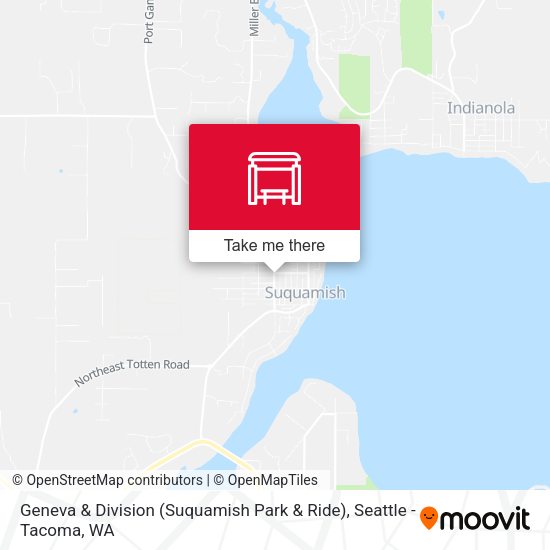 Geneva & Division (Suquamish Park & Ride) map