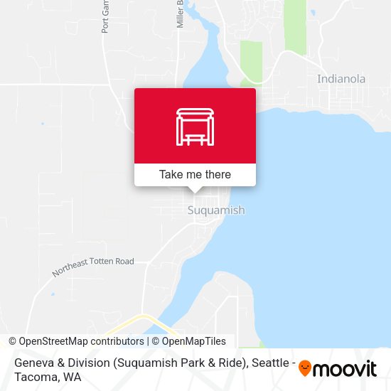 Geneva & Division (Suquamish Park & Ride) map