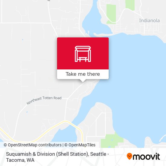 Mapa de Suquamish & Division (Shell Station)