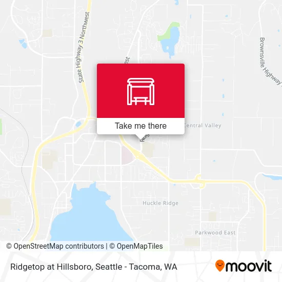 Ridgetop at Hillsboro map