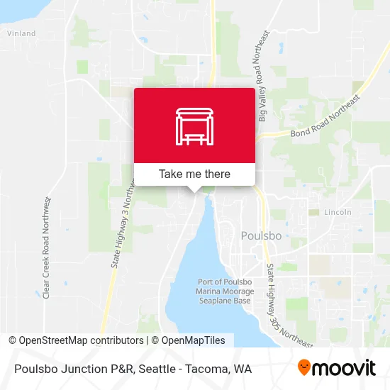 Poulsbo Junction P&R map