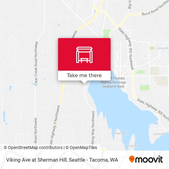 Viking Ave at Sherman Hill map