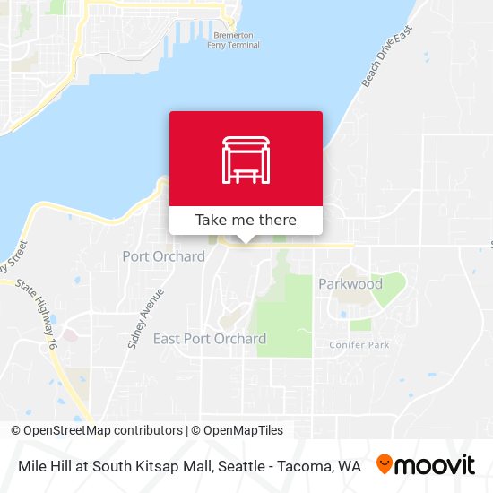 Mile Hill at South Kitsap Mall map