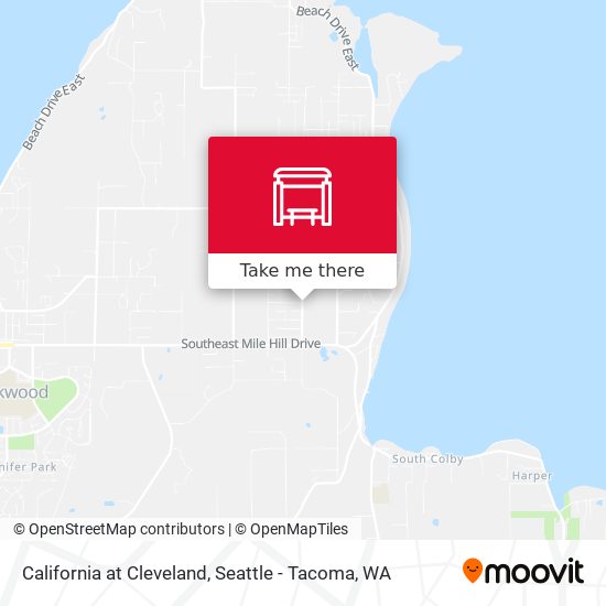 California at Cleveland map