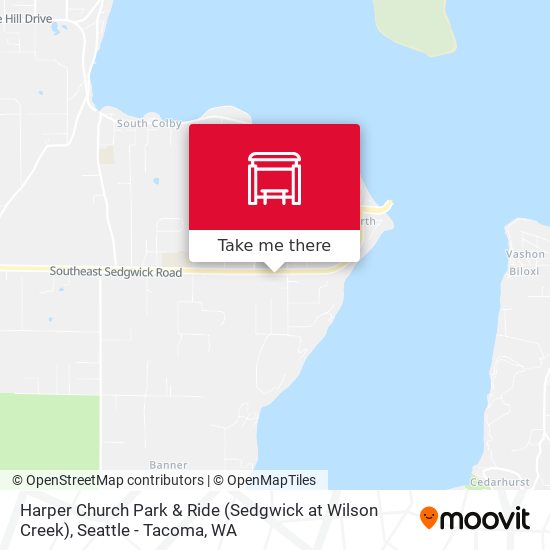 Mapa de Harper Church Park & Ride (Sedgwick at Wilson Creek)