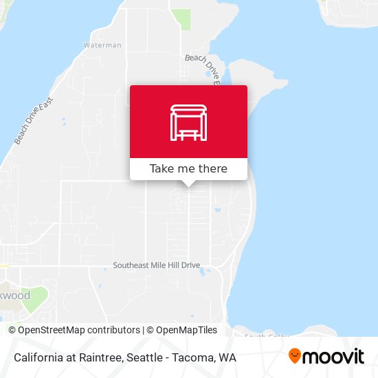 California at Raintree map