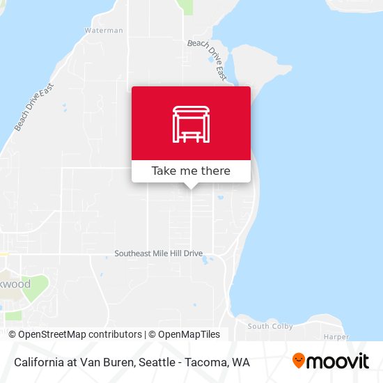Mapa de California at Van Buren