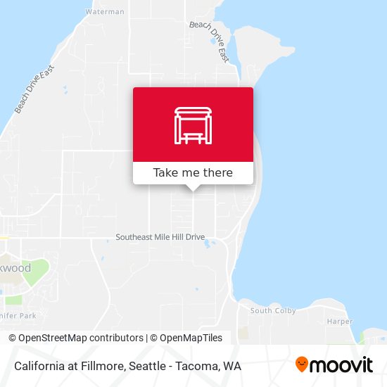 California at Fillmore map