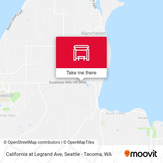 California at Legrand Ave map
