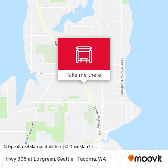 Hwy 305 at Lovgreen map