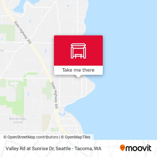Valley Rd at Sunrise Dr map