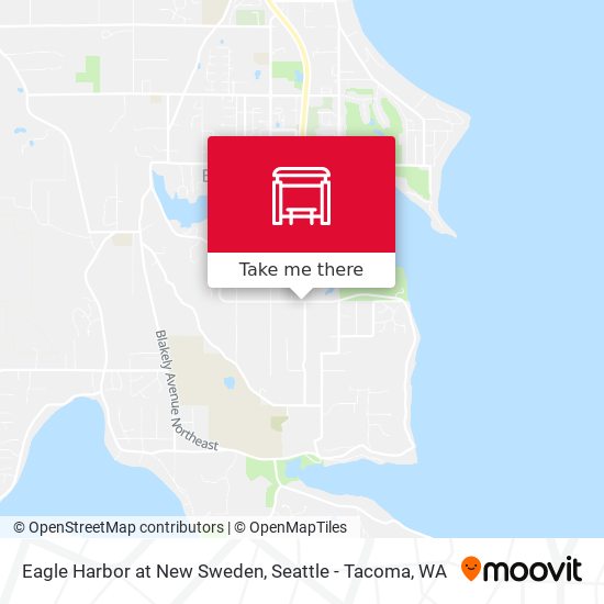 Eagle Harbor at New Sweden map
