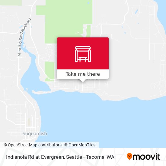 Mapa de Indianola Rd at Evergreen