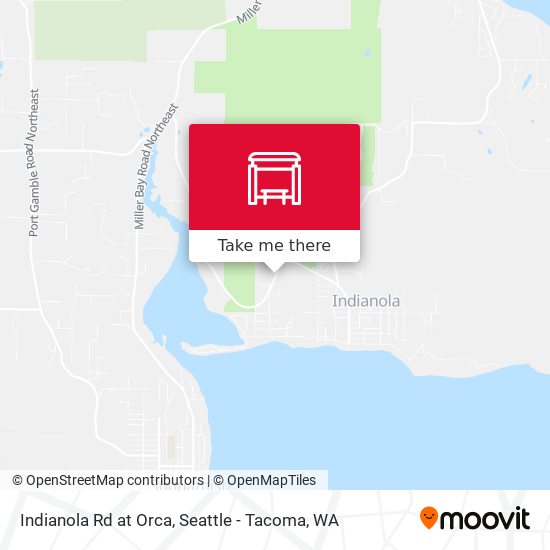 Indianola Rd at Orca map