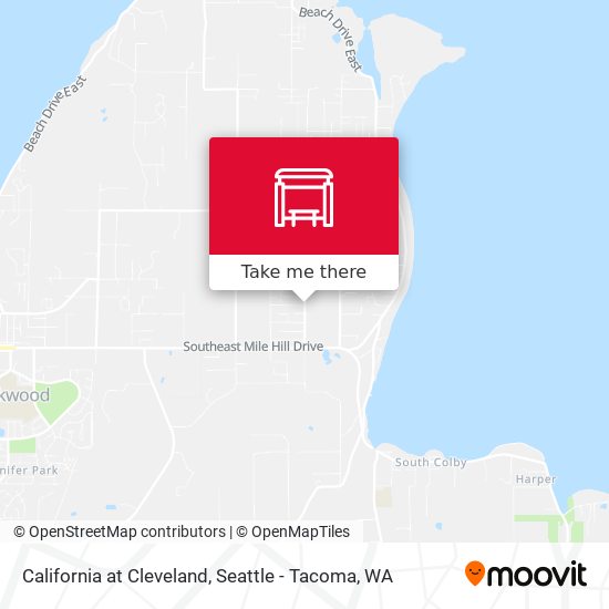 California at Cleveland map